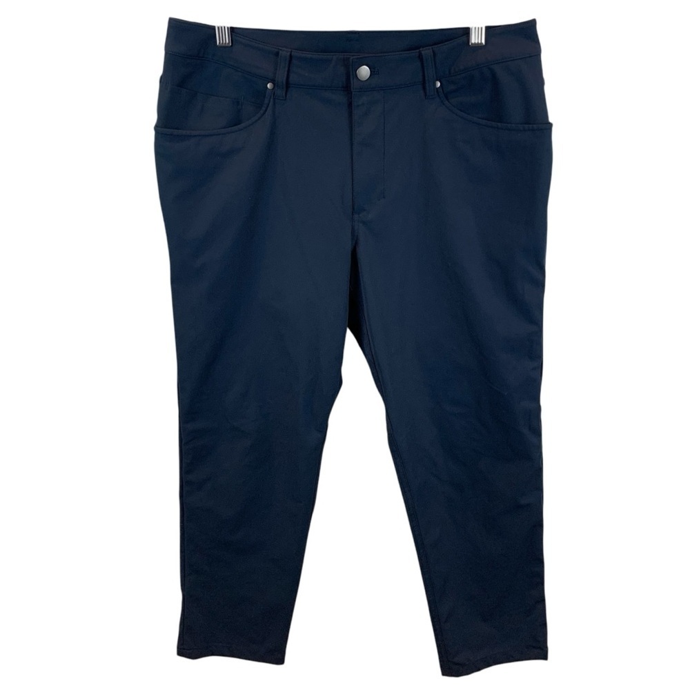 Lululemon ABC Classic-Fit Pant 34 x28 *Hemmed* Warpstreme True Navy 1st Release - Picture 3 of 7